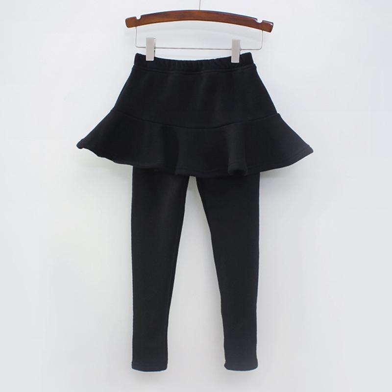 Однотонные брюки для девочек, детские леггинсы 2-10 лет, детская одежда, весенне-осенние хлопковые леггинсы, теплые юбка-брюки для маленькой девочки
