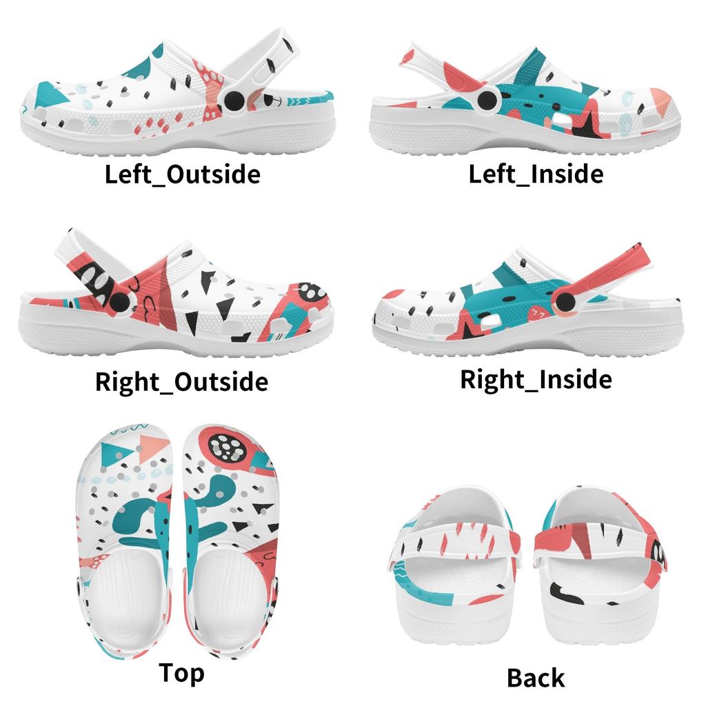 Graphic Printed EVA Casual Clogs Women Men Soft Sole Soft Sole Lightweight Slip On Sandals Slippers Summer Daily Leisure Shoes