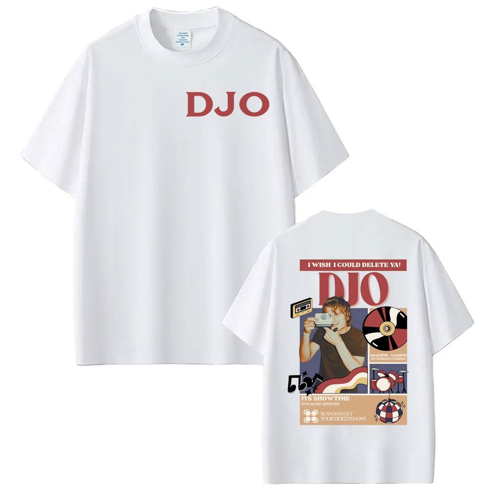 Djo Back on You Tour 2026 Музыкальный Концерт Принт Футболка Джо Кирри Подарок для Новых Фанатов Футболка Унисекс Женская Ретро Хлопок Круглый Вырез Уютные Футболки