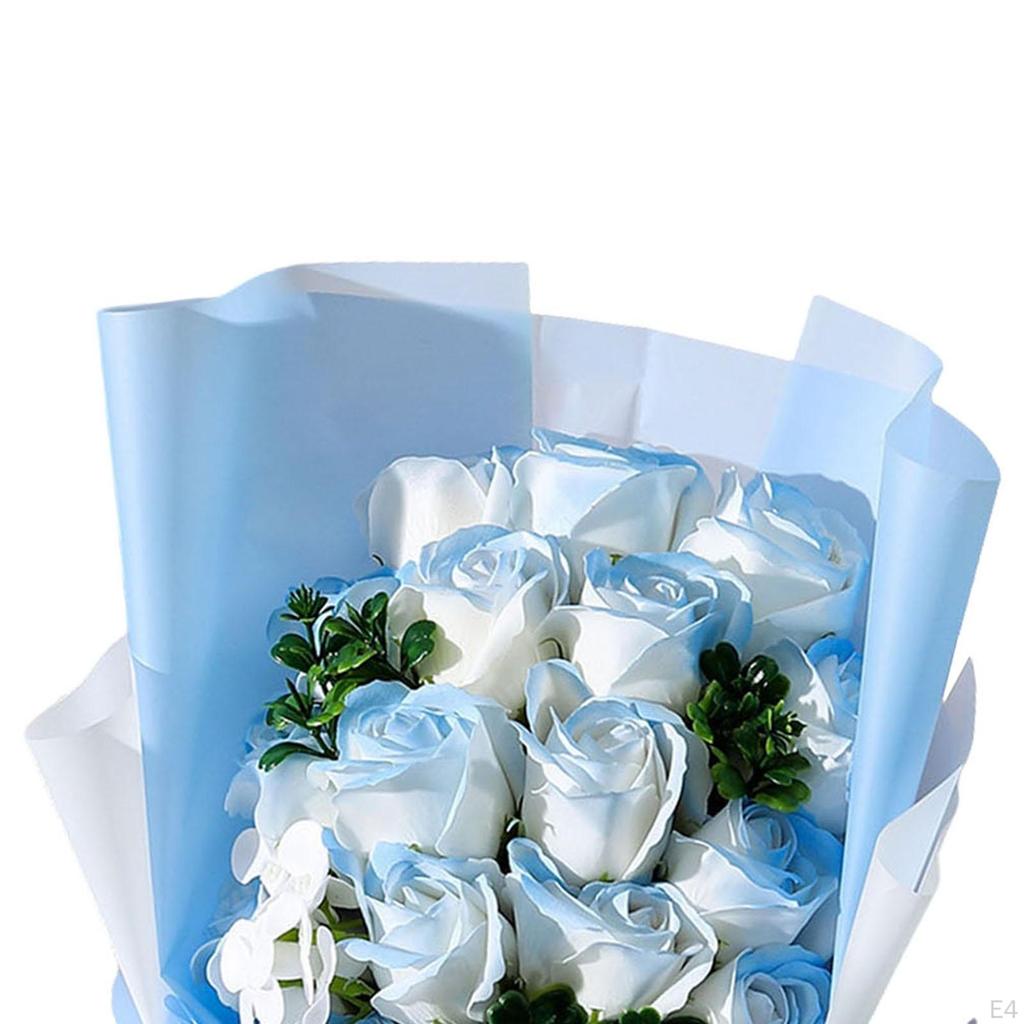 Искусственная цветочная композиция из мыла, лепестки роз, букет для дома и офиса