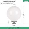 Водонепроницаемый уличный столб с LED-подсветкой и сферическим акриловым плафоном