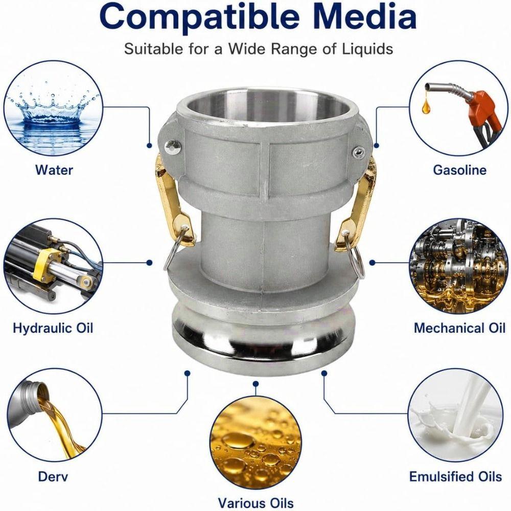 Aluminum Alloy Hose Coupling 4 Inch Male Cam And Groove Fitting Camlock Fitting For Hydraulic Oil