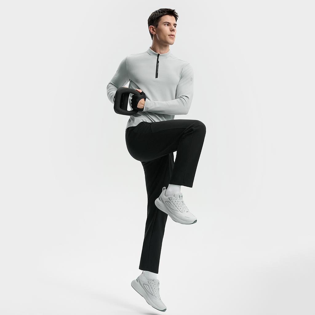 Fila Фитнес Простая Мода Спорт Повседневный Универсальный Флис Теплый Вязаный С Длинным Рукавом Футболка Мужские Топы A11M541203FMG