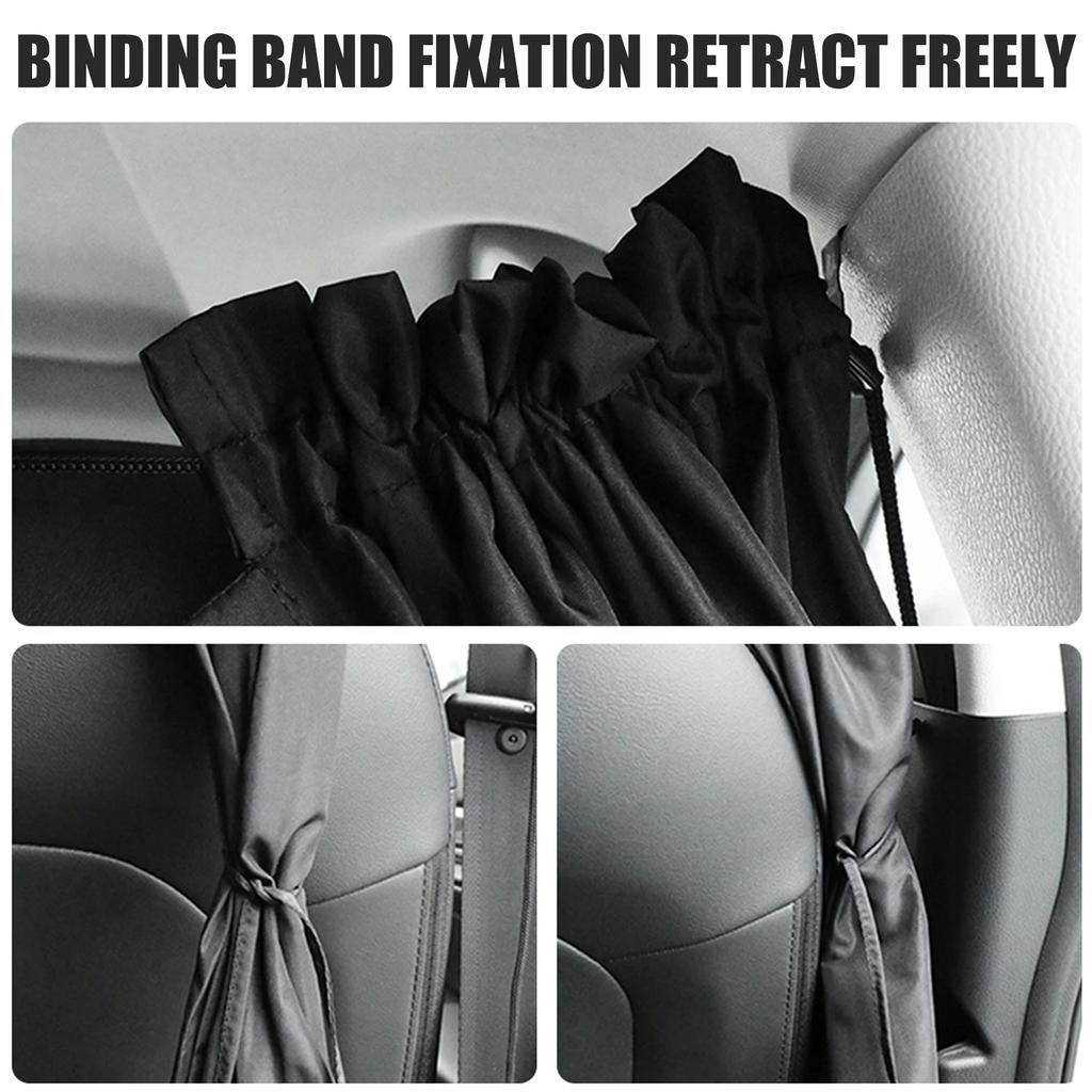 Автомобильные шторки для конфиденциальности Универсальная шторка-разделитель между задним сиденьем Автомобильные солнцезащитные шторки для затемнения Чехлы на боковые окна