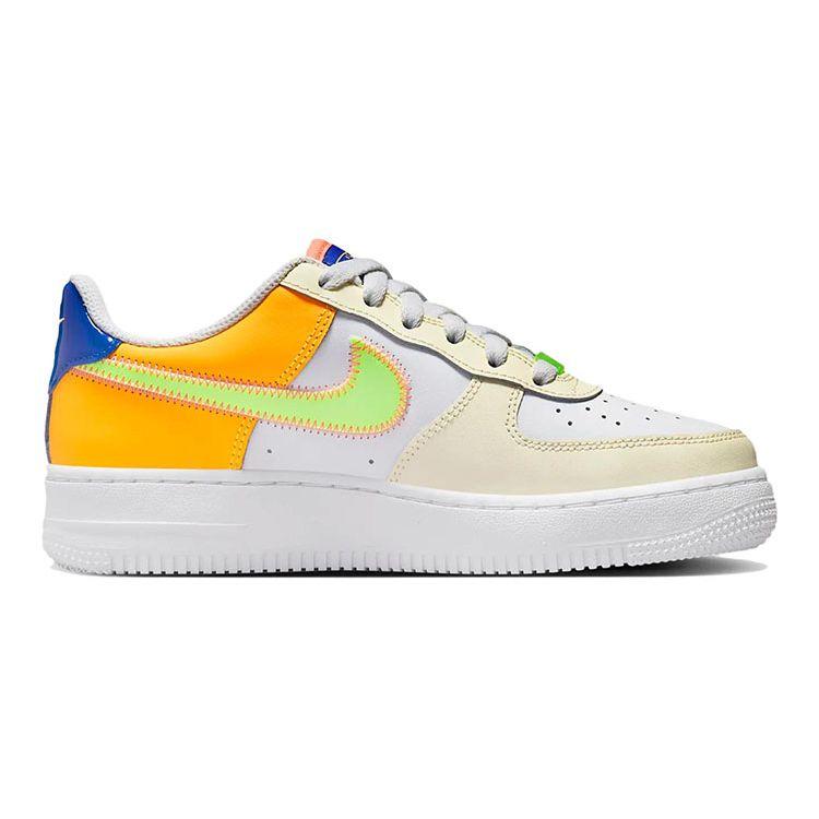 Nike Air Force 1 LV8 GS Player One — Детские кроссовки Laser Orange White Ghost-Green FB1838-131