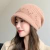 Women's Warm & Cozy Knit Beanie Hat: Solid Color Winter Ear Protection for Outdoor Activities