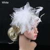 Flower Cocktail Wedding Feathers Hair Clip Alice Headband Clip Fascinator Hat Tea Party Headband
