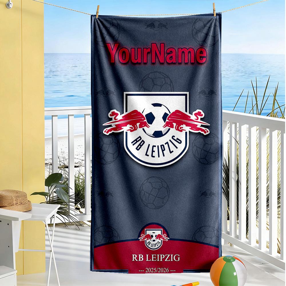 Rb Leipzig Customizable Name Beach Towel Super Soft Absorbent Portable For Swimmingbeachcamping Travel Beach Accessoriesgym