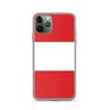 Coque iPhone - Pérou - Drapeau - Souple - Multicolore - Compatible iPhone 11 Pro
