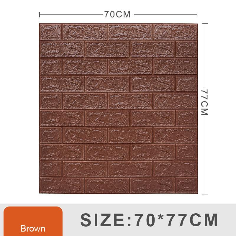 70*77 см 10/20 шт. 3D пенопластовые наклейки с имитацией кирпича для спальни водонепроницаемые обои