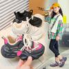 Детская мода Зимние теплые дышащие повседневные туфли Детские беговые спортивные студенческие для девочек трендовые удобные кроссовки для спортзала