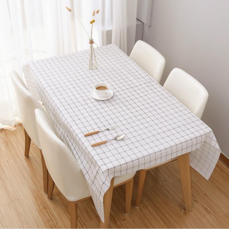 1 шт. домашняя водонепроницаемая скатерть легко чистится стол в гостиной маслостойкая противоожоговая скатерть из ПВХ