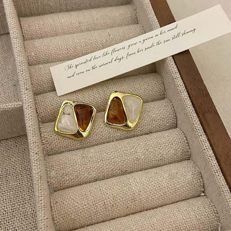 Новый модный дизайн, серьги с геометрическим узором и блоками для вечеринок