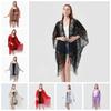 Breathable Sunshade Thin Large Scarf Sunscreen Seaside Vacation Cloak  Women