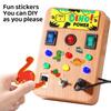 Cross-border Children's LED Interactive Busy Board Educational Toy