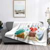 Home Decoration Plush Throw Sofa Blanket Bedspread Bed Fluffy Soft Blankets Decor Plaid Modern Halloween Merry Christmas Winter