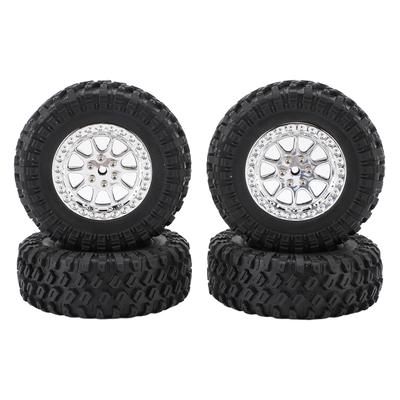 Шины для радиоуправляемой машины Резиновые Прочные Шины для колес пикапа с дистанционным управлением Замена для MN82 Серебристый