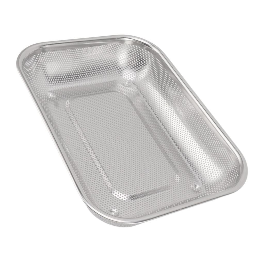 Stainless Steel Rectangular Strainer Basket Kitchen Strainer Colander Home Kitchen Use