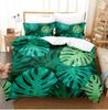 Супермягкий белый постельный комплект зеленые свежие зимние листья подорожника наборы пододеяльников детский взрослый двуспальный кинг Housse De Couette 220x240