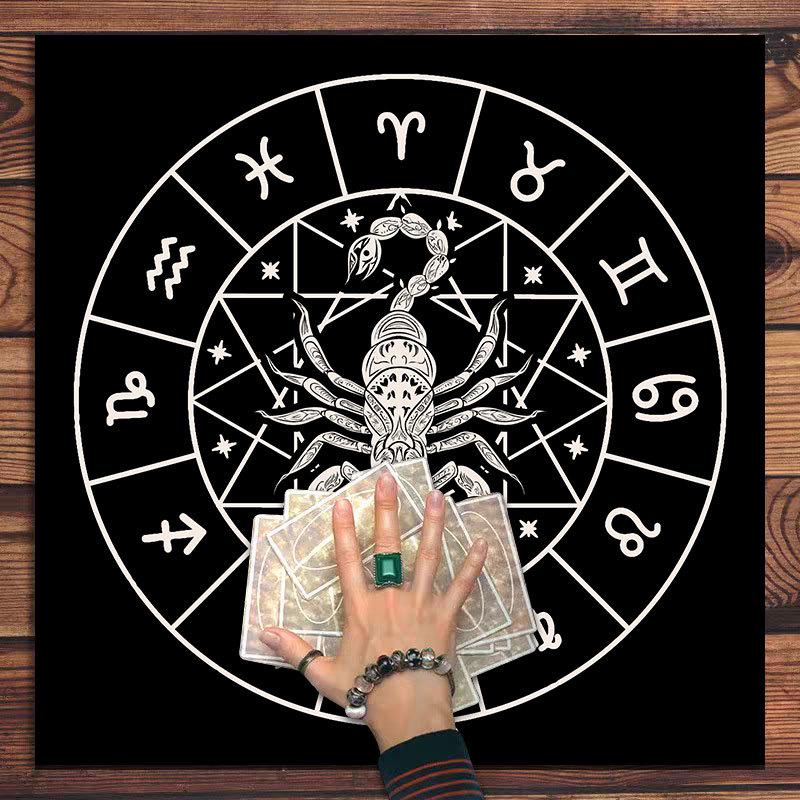 Нескользящая износостойкая скатерть Таро для украшения комнаты