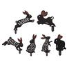 Rabbit Decorative Garden Stakes Halloween Yard Stakes Garden Decor Outdoor Statues Halloween Decorations