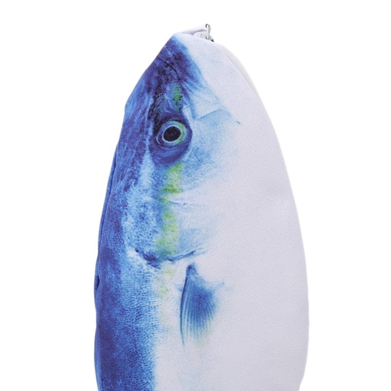 Реалистичная ручка на молнии в форме рыбы/сумка для макияжа