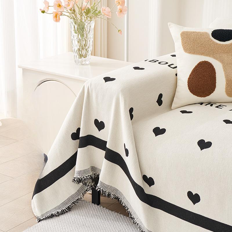 Чехол для дивана Nordic High Sense, полное покрытие, ткань шенилл, устойчивое к царапинам, полотенце для дивана, универсальный нескользящий чехол для дивана Four Seasons