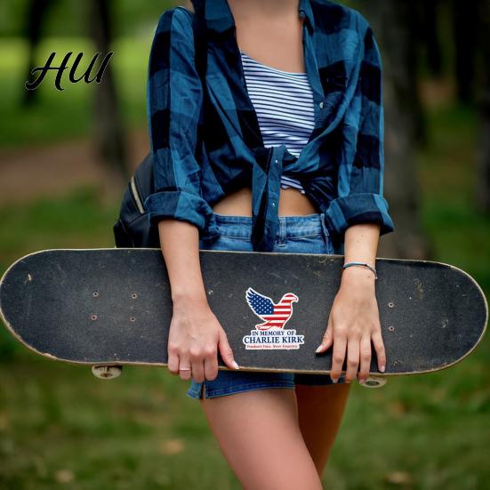 Patriotic American Flag Stickers Eagle Charlie Kirk Freedom-Themed Decals for Car Decal Set Laptop Skateboard Luggage Creative Design Bumper