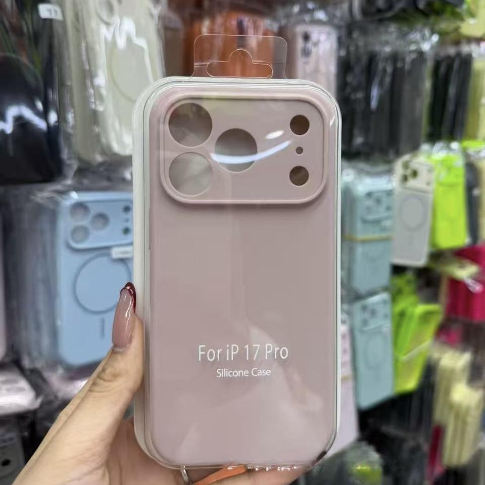 Роскошный жидкий силикон Оригинал 1:1 Чехол для iPhone Air 17 Pro Max 17 Pro 17 Кнопка AI-камеры Противоударный Полностью защитный Чехол