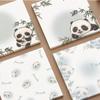 1 Piece Cartoon Adhesive Cute Kawaii Panda Notes Notepad Memo Pad Office School Supplies Stationery Sticker Decoration