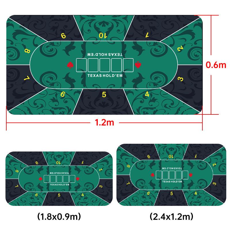 Популярный нескользящий резиновый коврик для стола и коврик для мыши для Техасского Холдема Гуаньдана