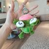 8cm Cartoon Red Lip Frog Plush Doll Backpack Schoolbag Pendant Soft Stuffed Animal Frog Peluche Keychain Boutique Doll