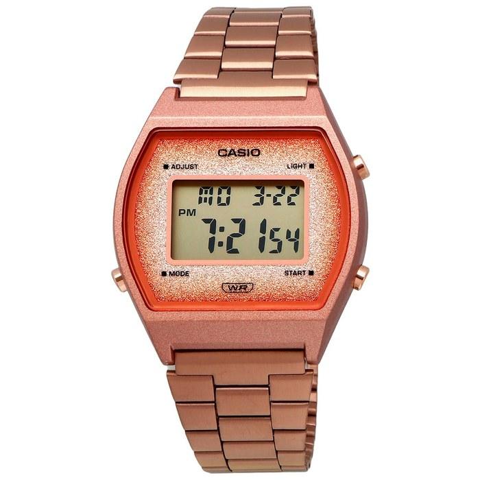 Casio Цифровые часы Винтажная серия B640WCG-5, Розовое золото, Циферблат с блестками