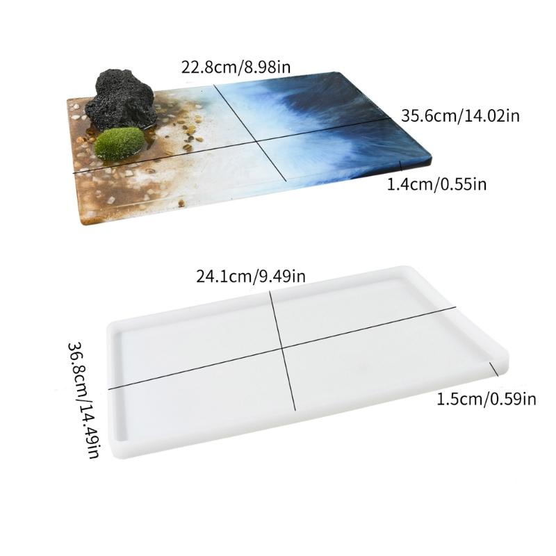 Большая прямоугольная силиконовая форма, художественные формы из смолы, формы для поделок из глины, уникальные формы для орнаментов, силиконовые формы для рукоделия