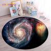 HD Galaxy Universe Space Stars круглый коврик, ковер для гостиной, детская спальня, диван, декор для игровой комнаты, нескользящий напольный коврик