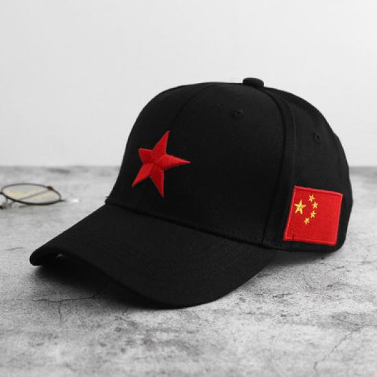 Men's trendy brand five-pointed star baseball cap, women's and youth street fashion casual versatile hip-hop cap for the Spring Festival