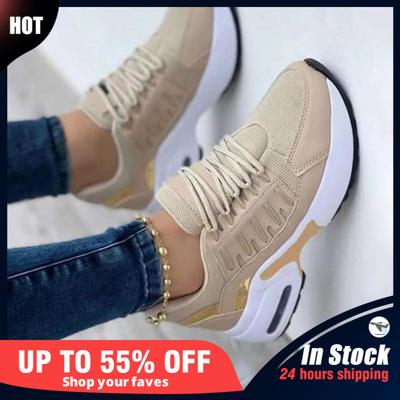 Модные осенние новые женские сетчатые повседневные туфли с толстой подошвой и воздушной подушкой для спорта, отдыха, пешего туризма, вулканизированные туфли для женщин Zapatos De Mujer