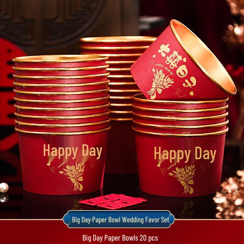 Роскошные Золотые Утолщенные Одноразовые Свадебные Чашки - Элегантные Красные Чайные Чашки для Банкетов и Домашнего Использования