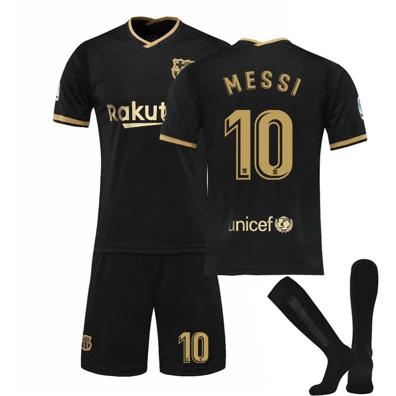 Футболка Барселоны - домашняя и выездная номер Месси игровая футболка, детский спортивный футбольный костюм футболка мужская