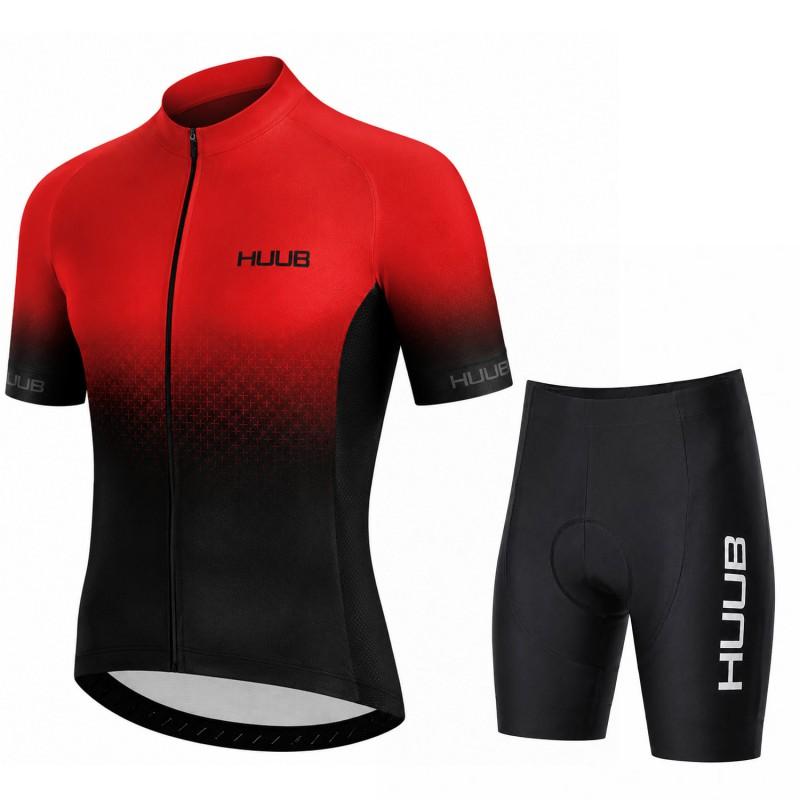HUUB Short Sleeve Cycling Jersey Set Breathable Quick-Dry Performance Wear Men Women Ride