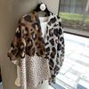 Popular Leopard Print Small Silk Scarf Decorative Scarf Casual Polka Dot Hanging Beard Versatile High-End Leopard Print Shawl