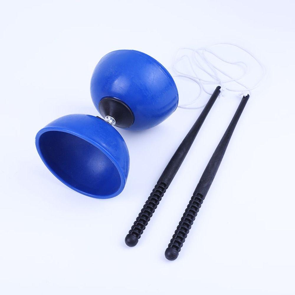 Leather Chinese Diabolo Bowl Shape Diabolo Toy Sensory Training Equipment Chinese Yo-yo Outdoor