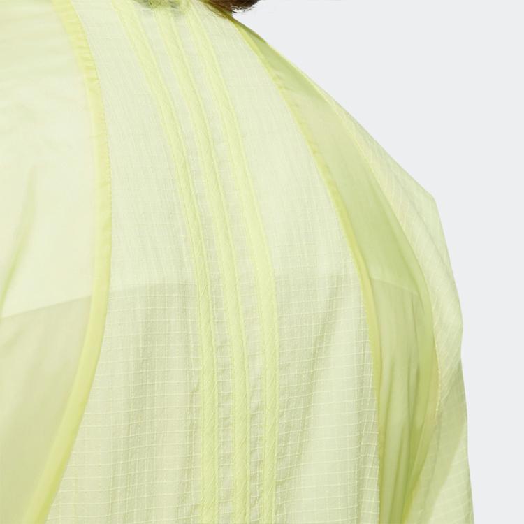 Adidas Легкая дышащая куртка Neo Sports в тканую полоску, женская верхняя одежда лимонно-желтого цвета HF7288