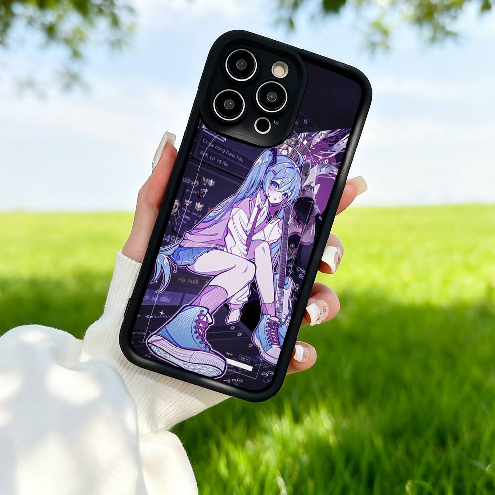 H-Hatsune M-Miku Аниме Силиконовый Мягкий Чехол Для Телефона Для IPhone 17 Pro Max 16 Pro 15 14 13 12 11 17 Air 16E Plus Мягкий Чехол