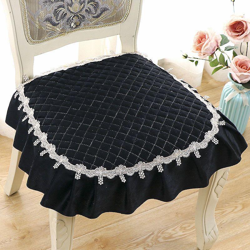 1 шт. Нескользящая подушка на стул для дома и офиса - моющаяся, тканевая подушка на сиденье в современном стиле для обеденных и кухонных стульев