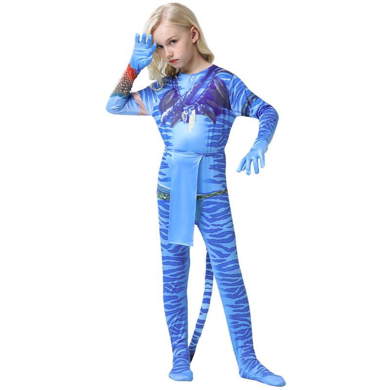 Halloween avatar 3 new cosplay tights adult cosplay costume children's onesie girls