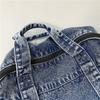 Denim Bag Large Capacity Student Backpack Men's Portable Backpack