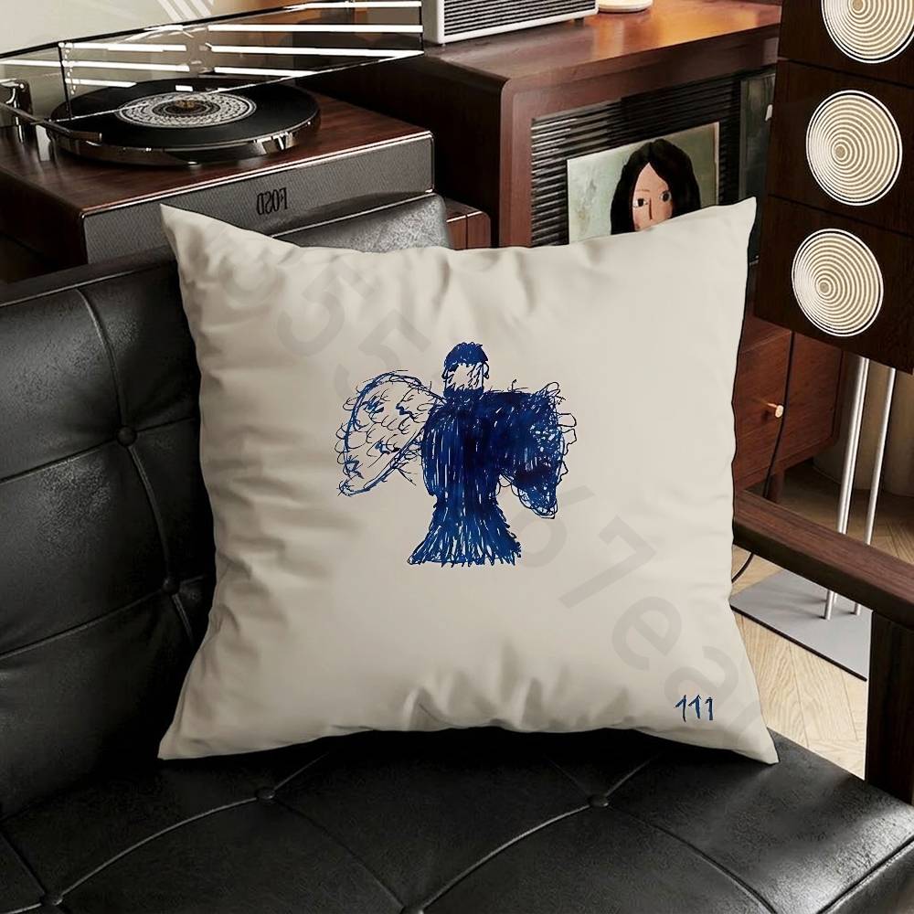 MMilo J Singer Pillow Case Sofa Living Room Bedroom Headboard Backrest Cushion Square Cushion Nap Time
