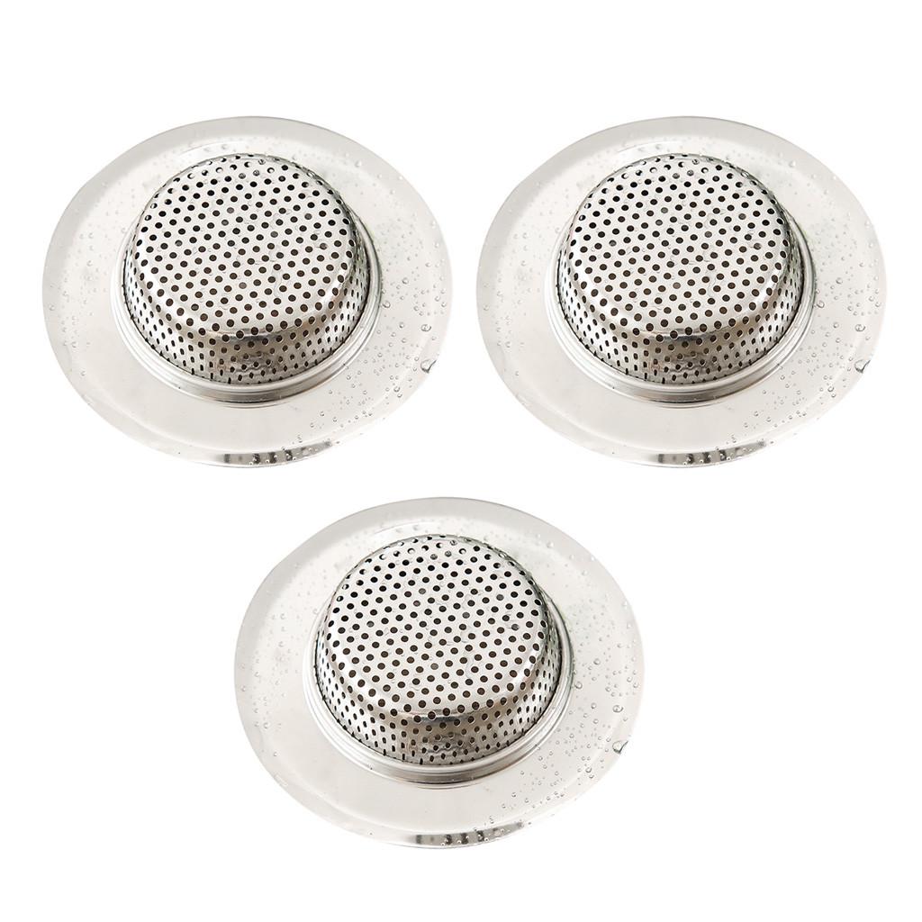 Stainless Steel Sink Filter Mesh Shower Floor Drain Hair Catcher Stopper Food Slag Drainer for Kitchen Bathroom Accessories