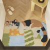 Cute Cartoon Doormat Entrance Hall Decor Dust Removal Cuttable Pvc Mat